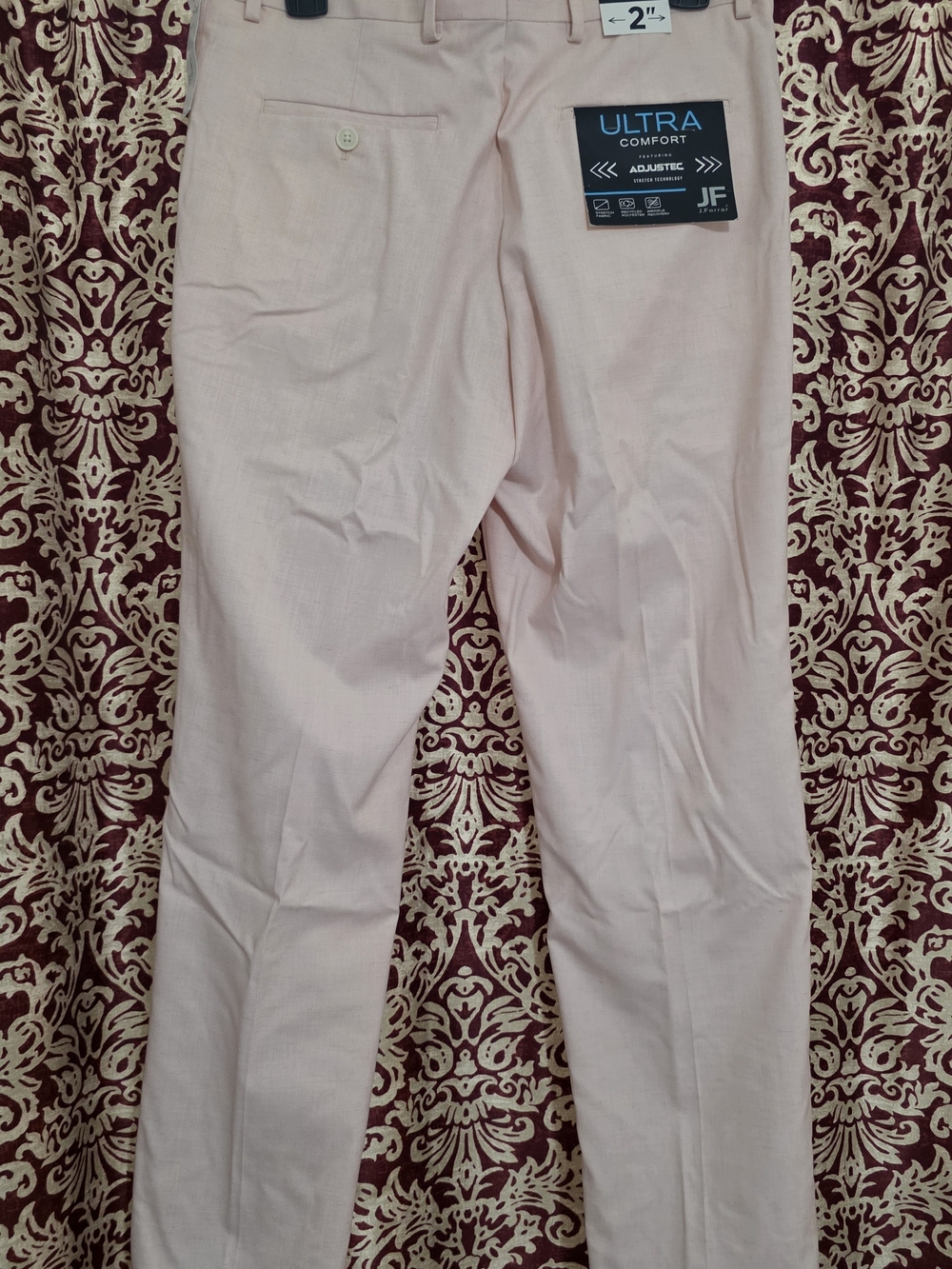 jf j.ferrar Men's Ultra Comfort Dress Pants - Light Pink